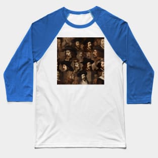 Rembrandt Paintings Mashup Baseball T-Shirt